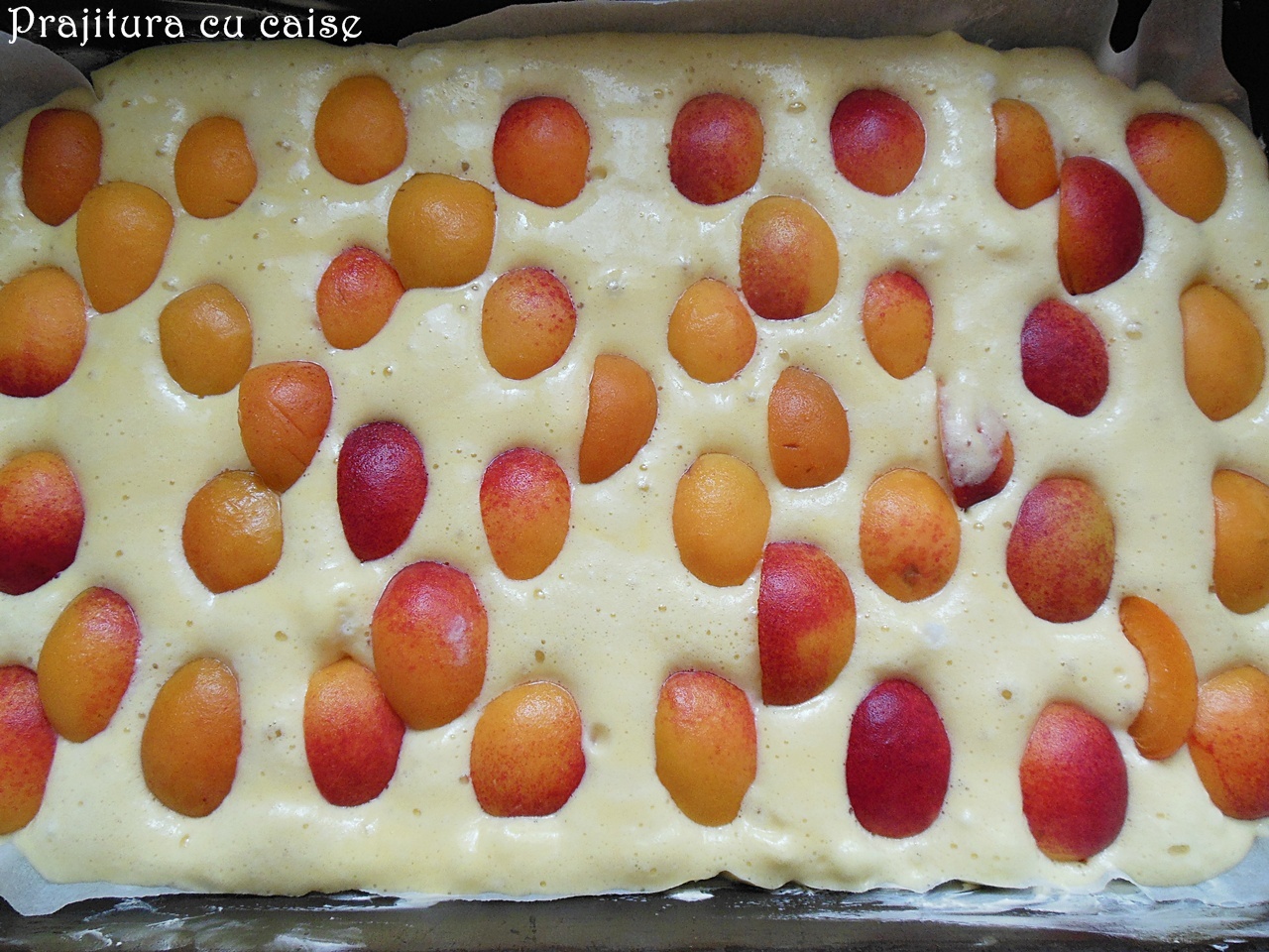 Prajitura cu caise