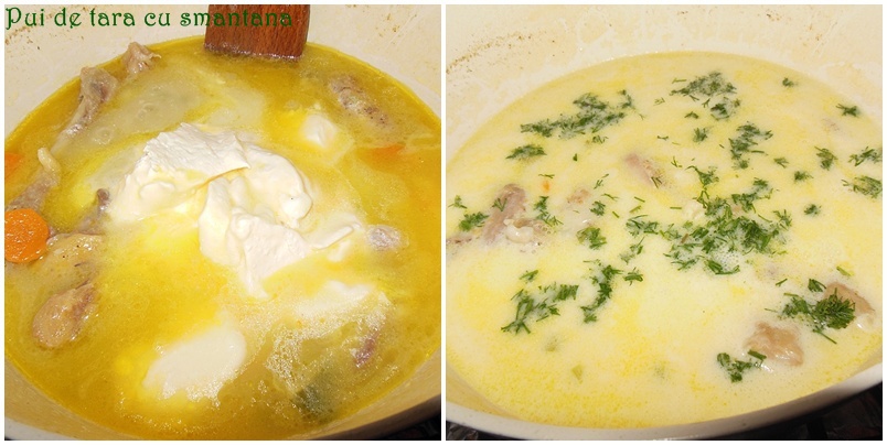 Pui de tara cu smantana