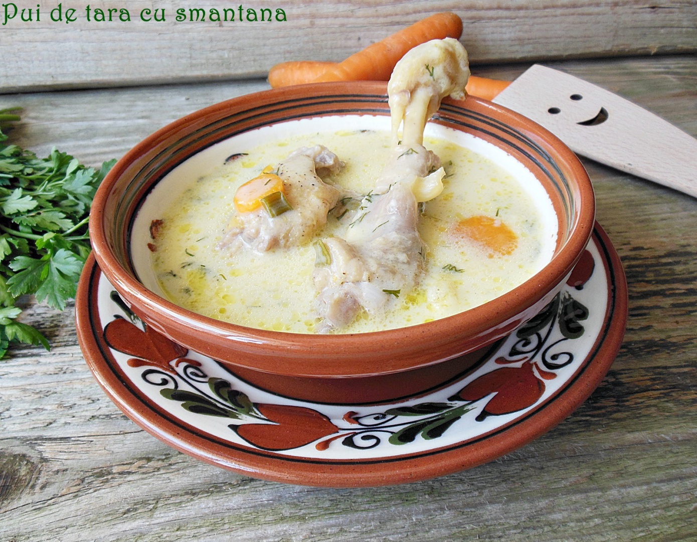 Pui de tara cu smantana