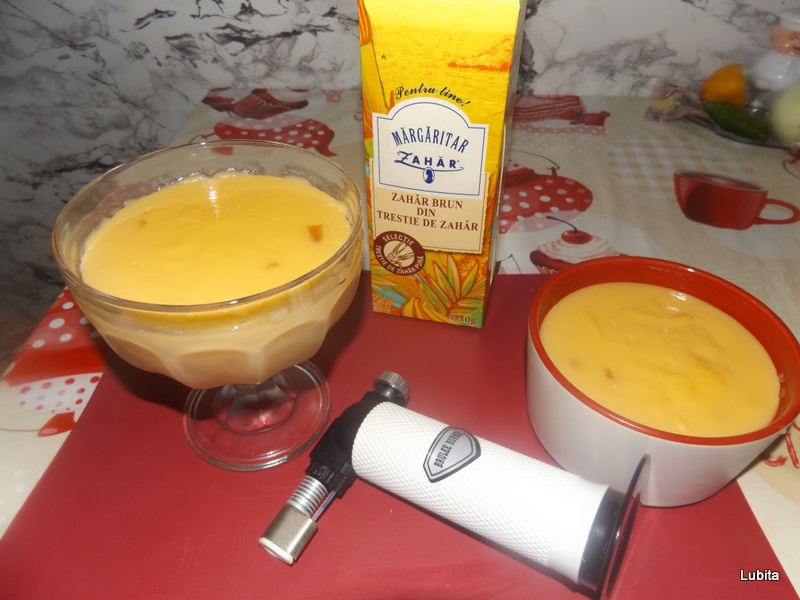 Crema catalana cu lapte batut