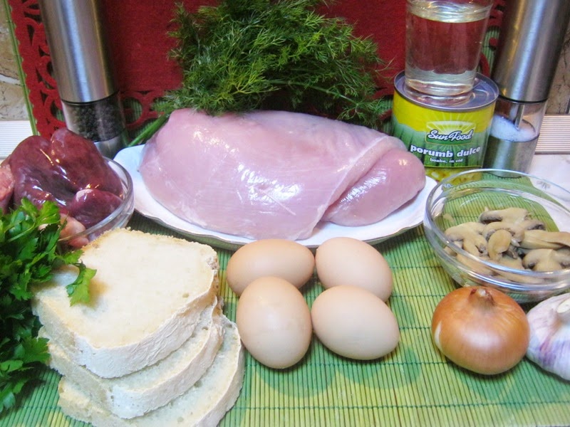 Piept de curcan umplut cu orez curcubeu