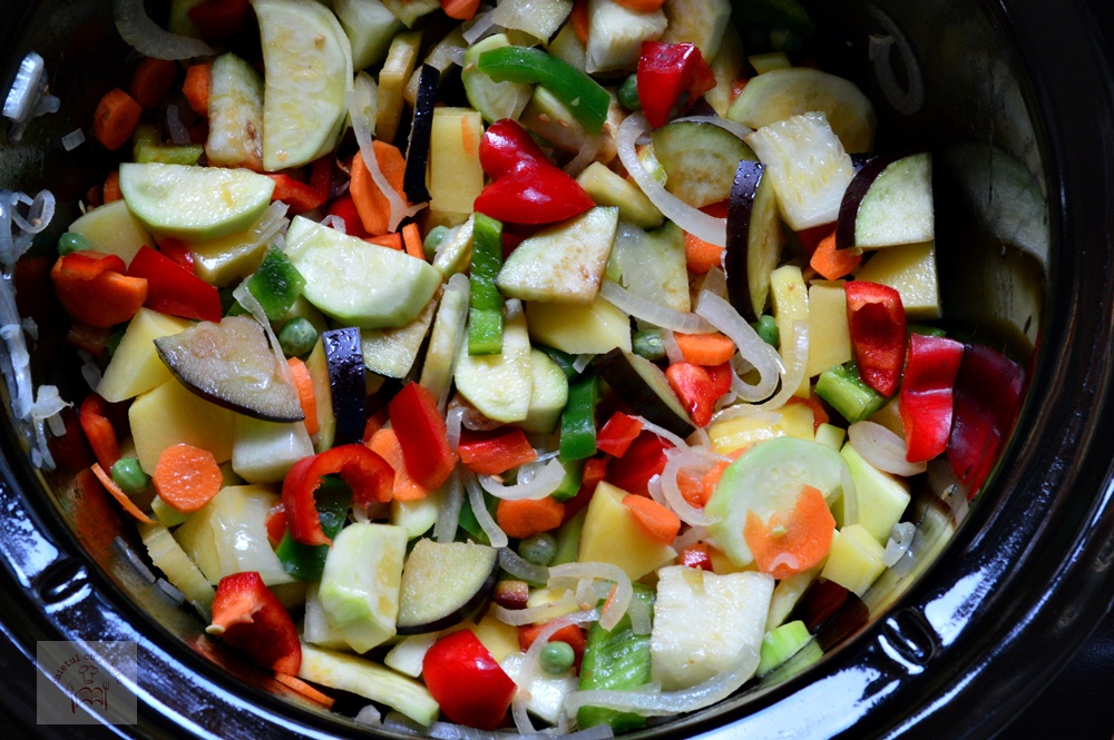 Ghiveci de legume la slow cooker Crock Pot