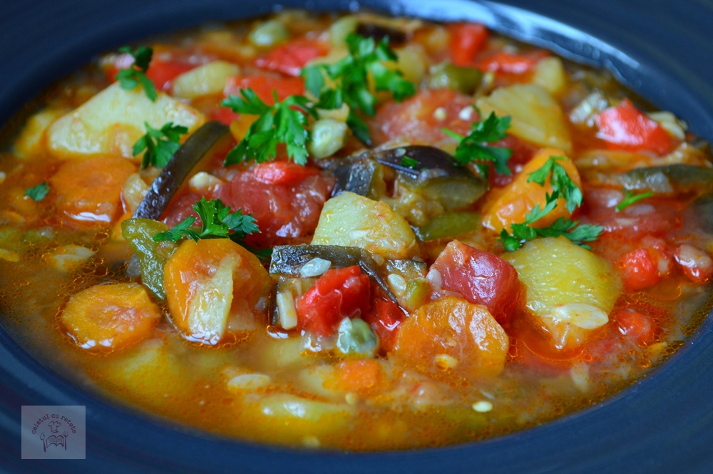 Ghiveci de legume la slow cooker Crock Pot