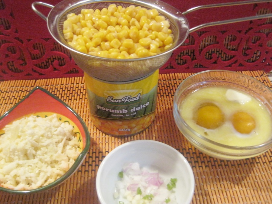 Snitele din porumb cu spanac in lapte