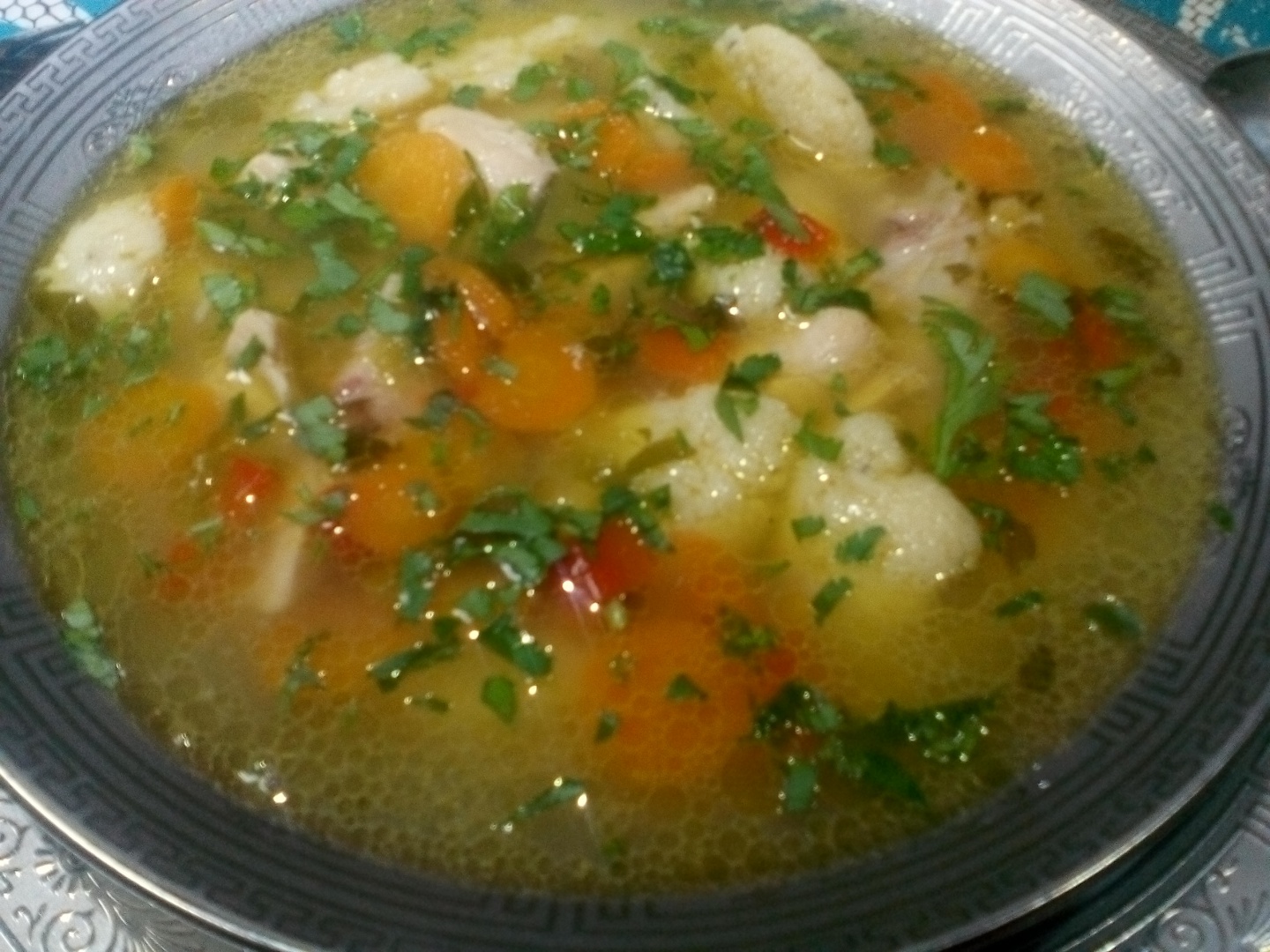 Supa de galuste cu piept de pasare