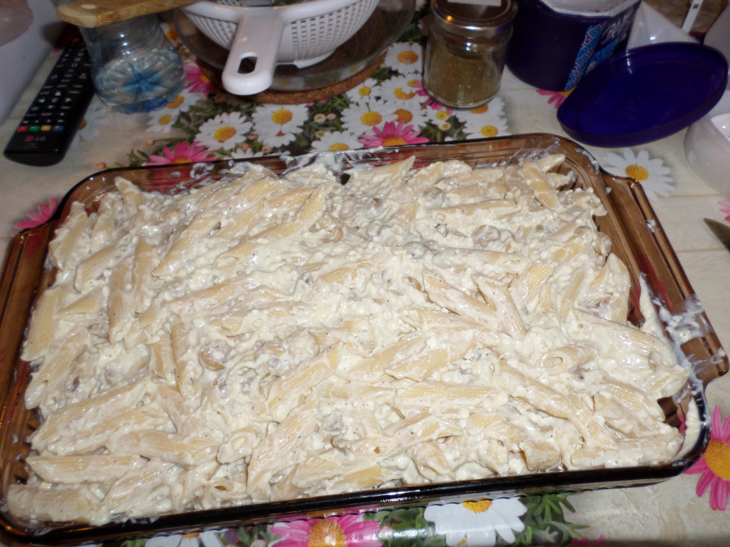 Budinca de paste cu branza de capra