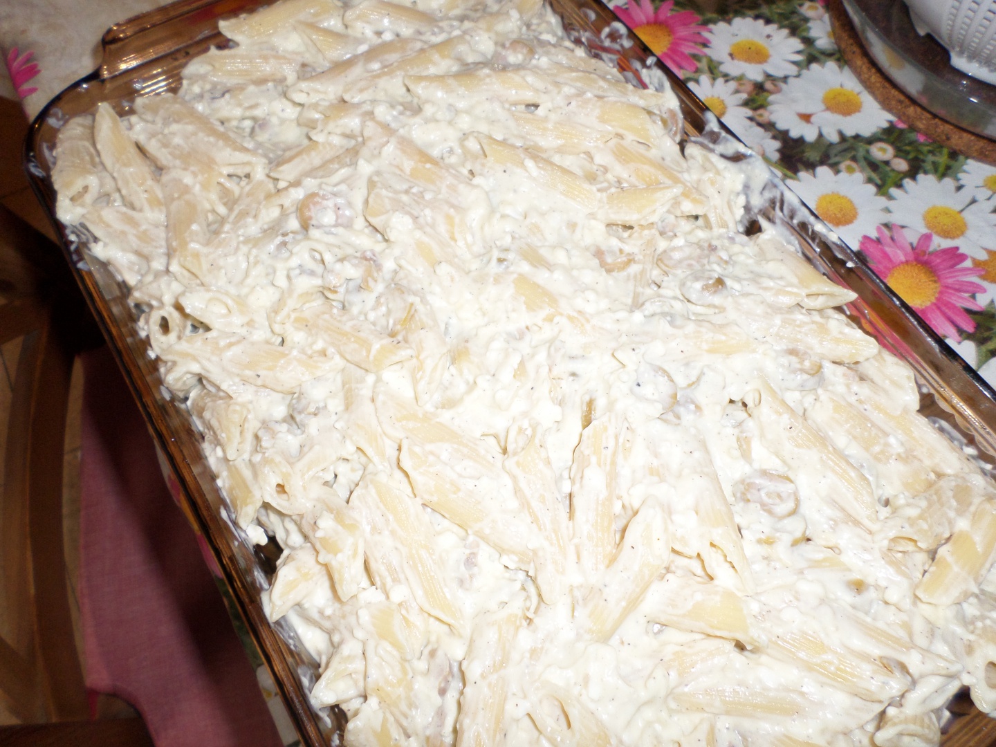 Budinca de paste cu branza de capra