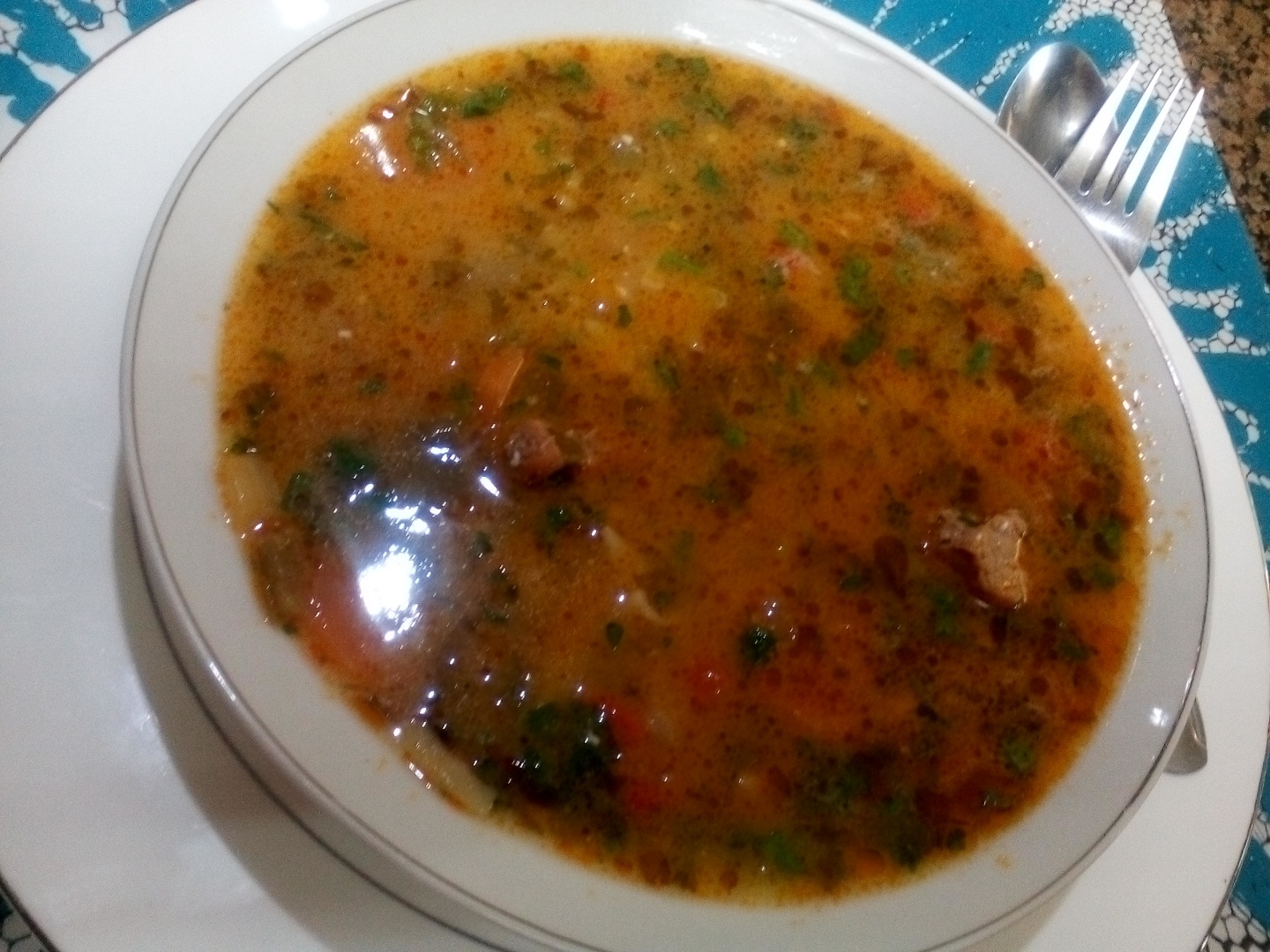 Ciorba de vacuta cu legume si smantana