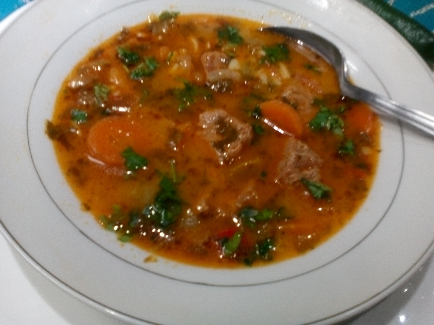 Ciorba de vacuta cu legume si smantana