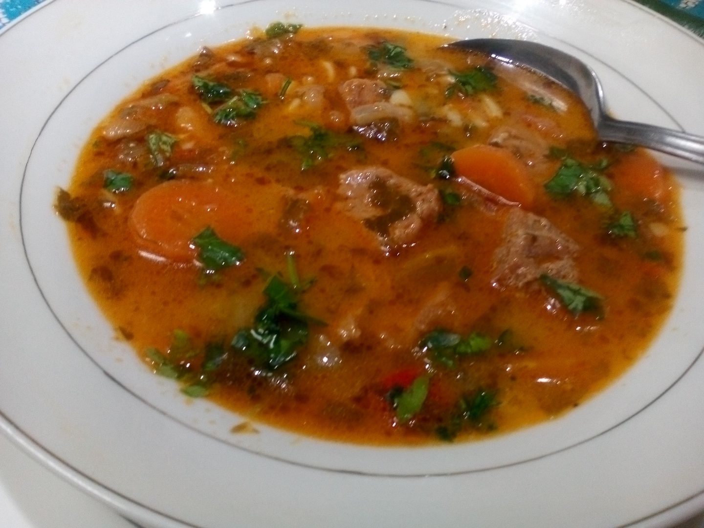 Ciorba de vacuta cu legume si smantana