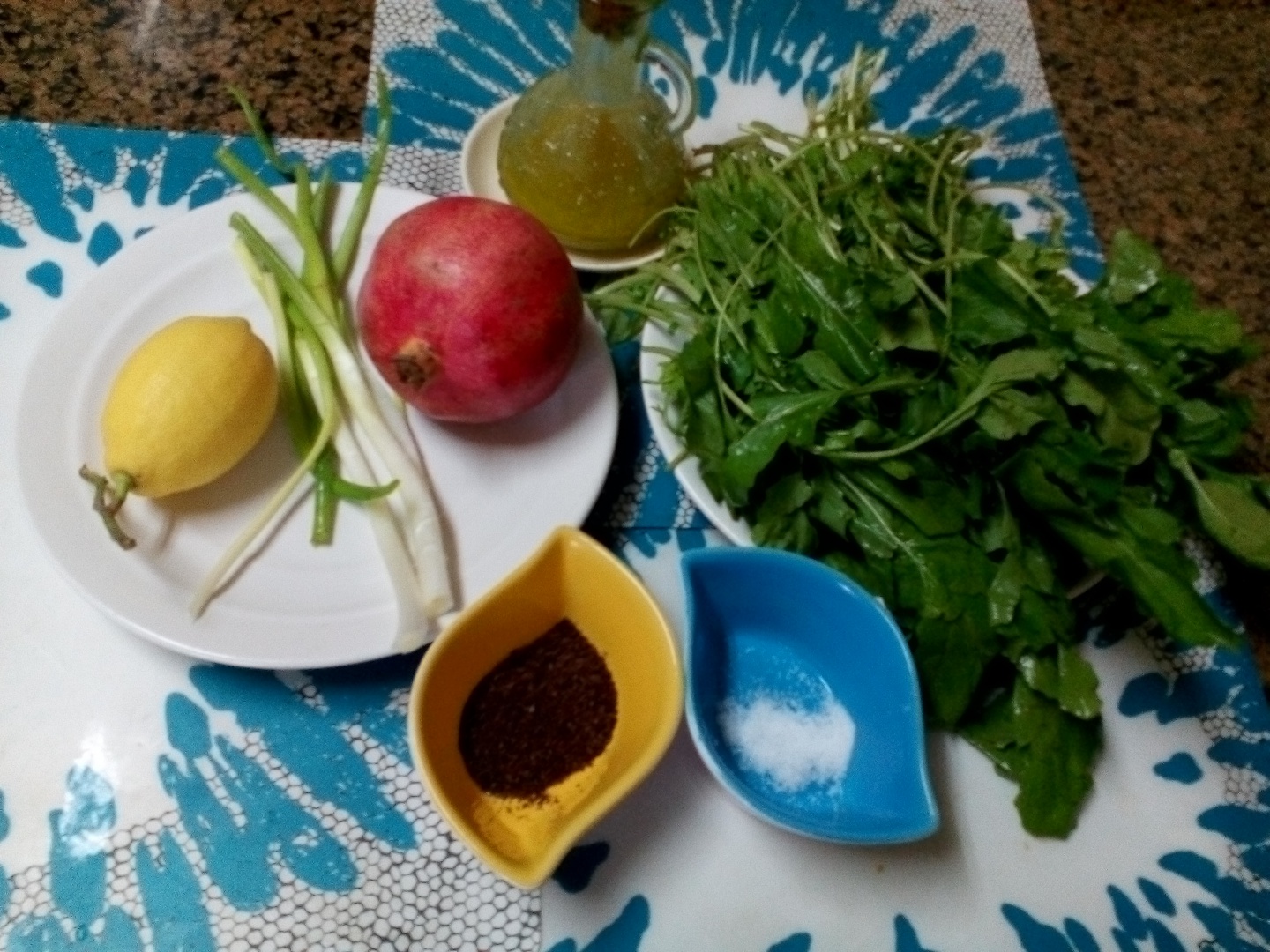 Salata de rucola cu boabe de rodie