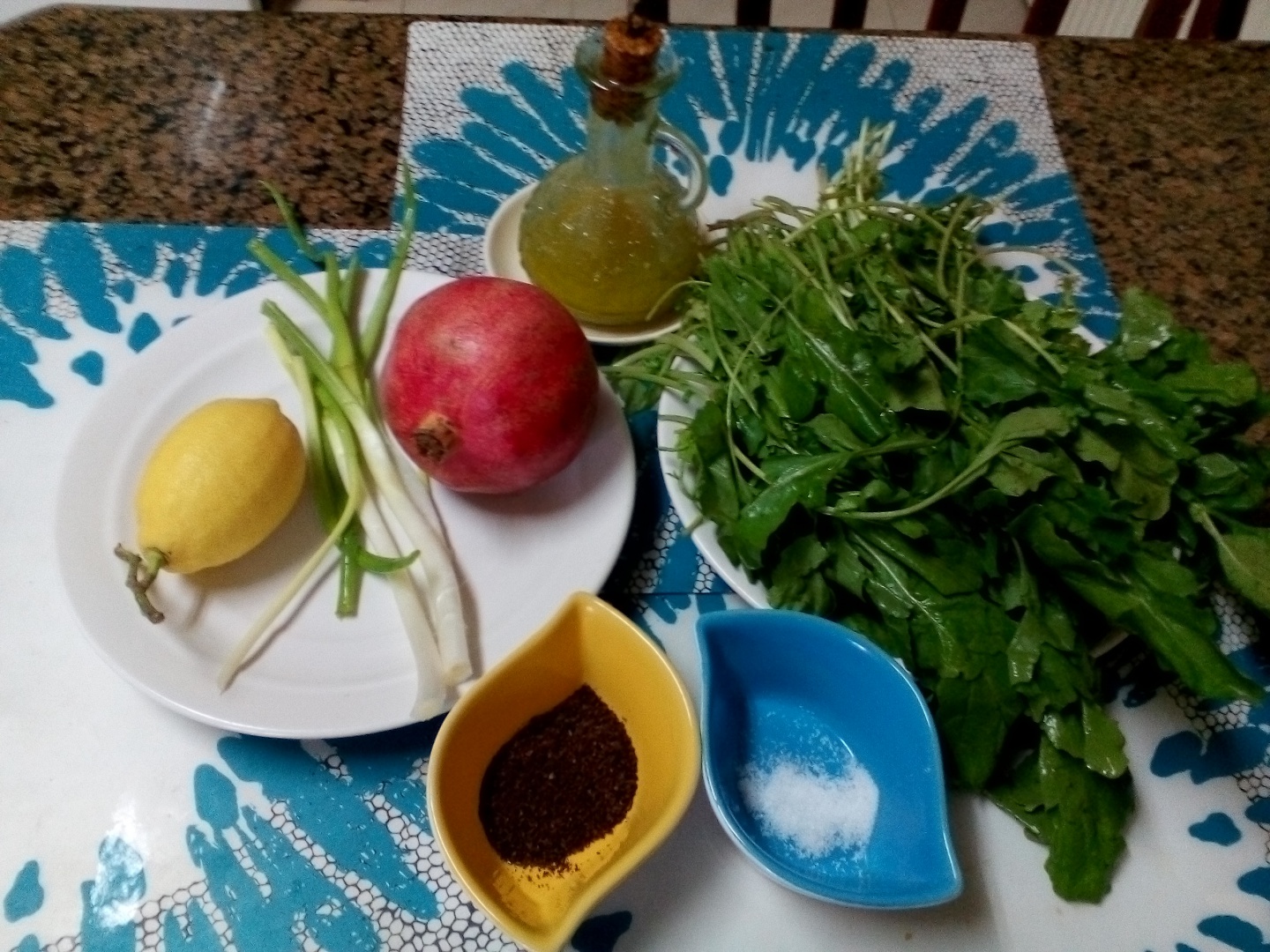 Salata de rucola cu boabe de rodie