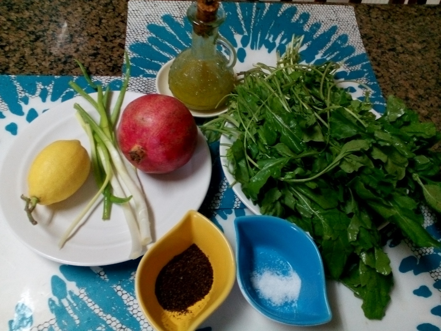 Salata de rucola cu boabe de rodie