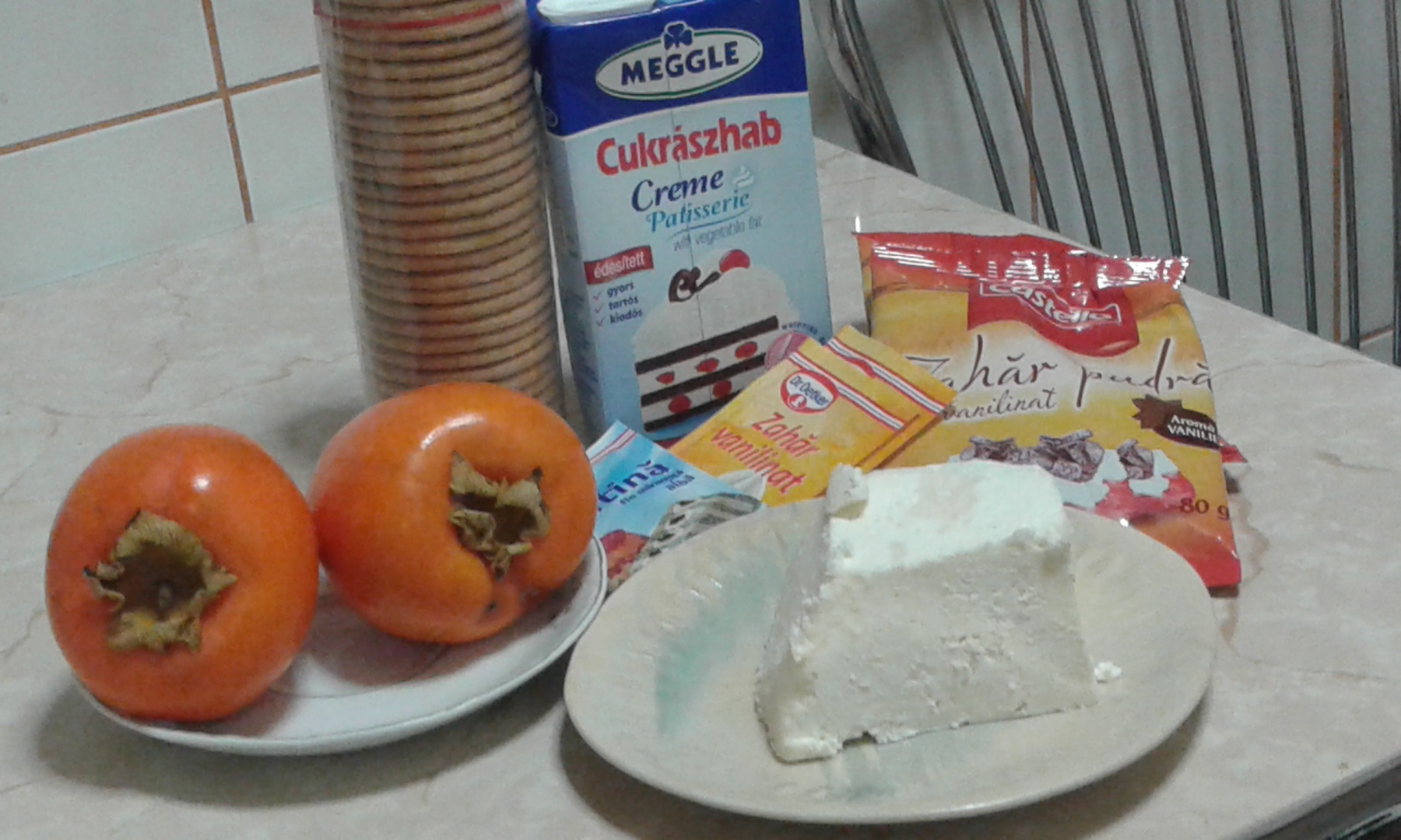 Turnulete de branza cu kaky