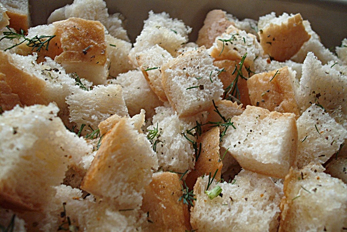 Supa-crema cu crutoane aromate