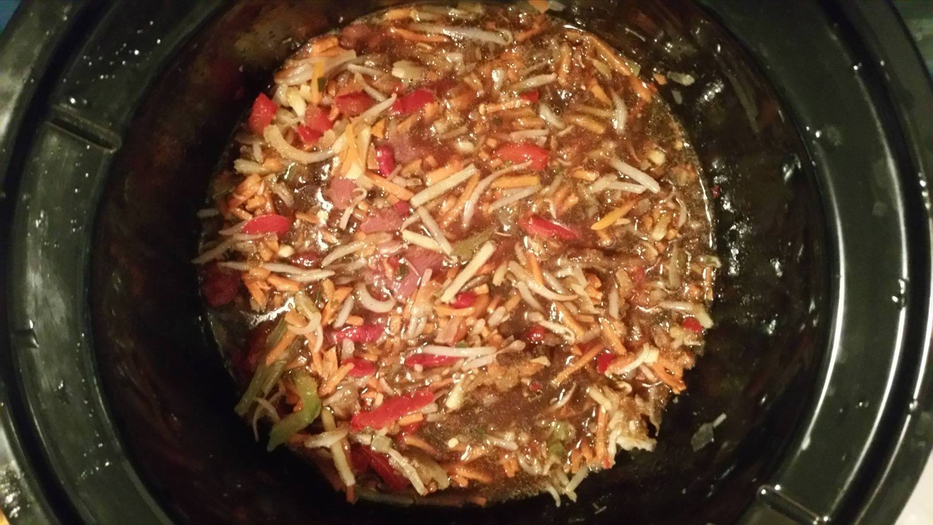 Vita chinezeasca cu legume la Slow Cooker