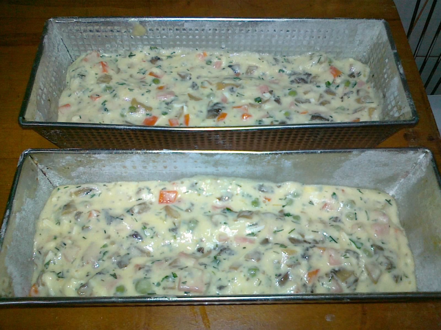 Chec aperitiv cu legume si ciuperci