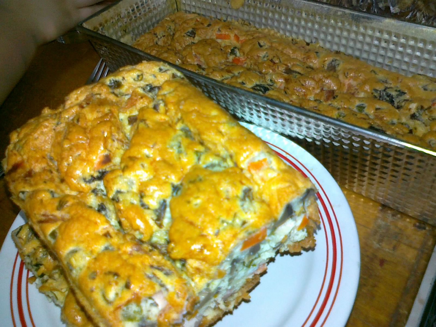 Chec aperitiv cu legume si ciuperci