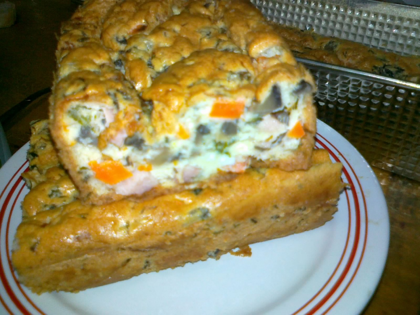 Chec aperitiv cu legume si ciuperci