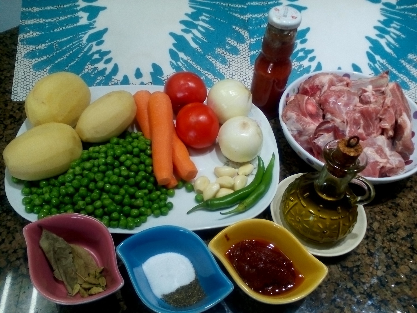 Tocanita de legume cu carne de miel