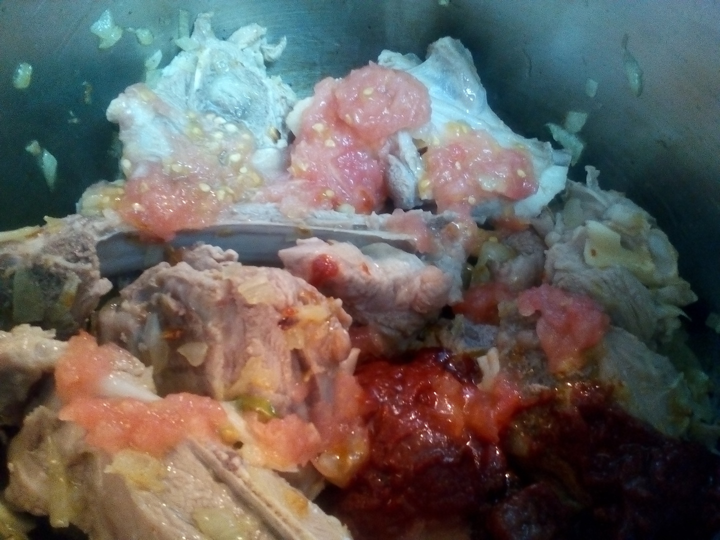 Tocanita de legume cu carne de miel