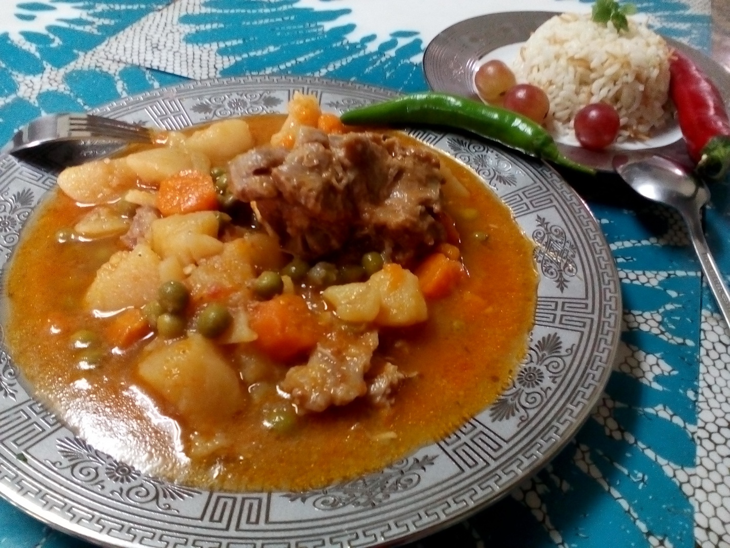 Tocanita de legume cu carne de miel