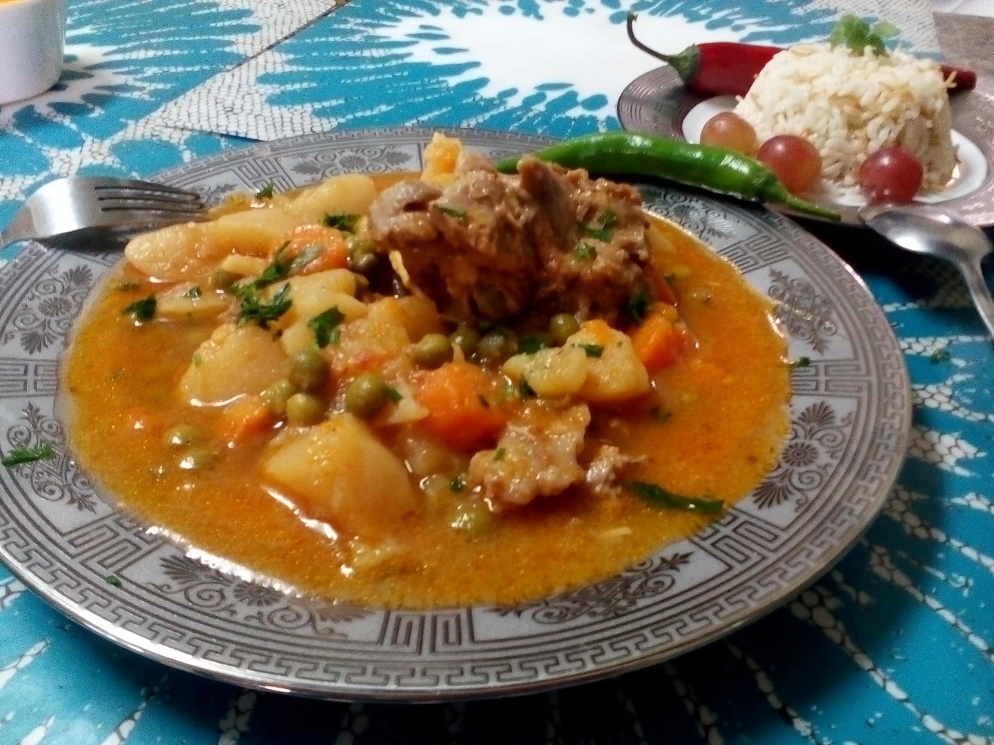Tocanita de legume cu carne de miel