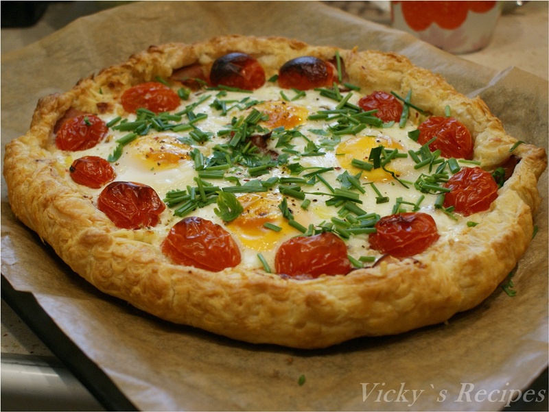 Tarta cu oua pentru micul dejun