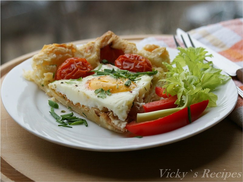 Tarta cu oua pentru micul dejun