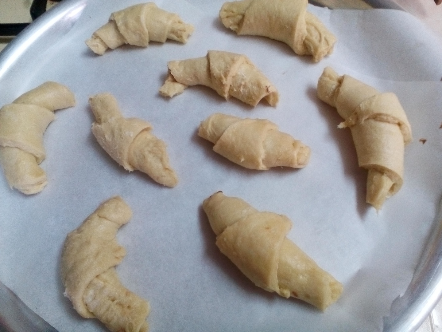 Croissante cu nutella