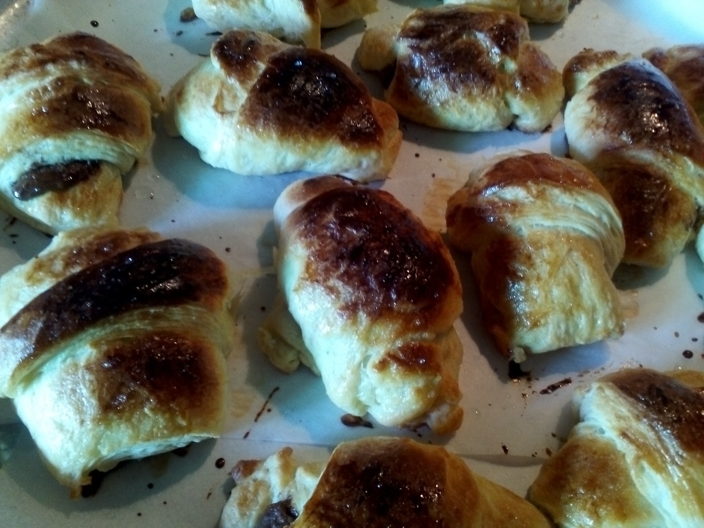 Croissante cu nutella