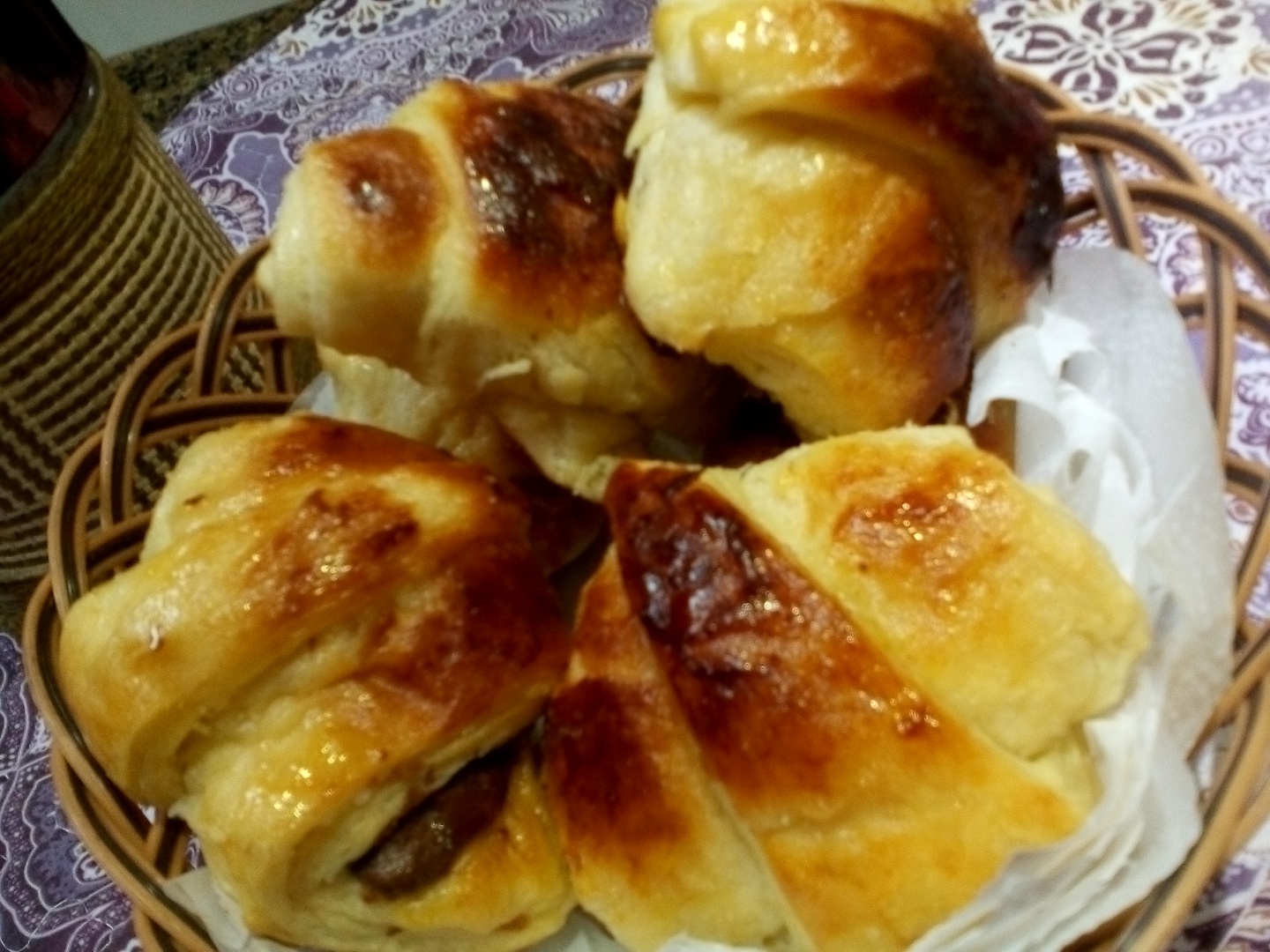 Croissante cu nutella