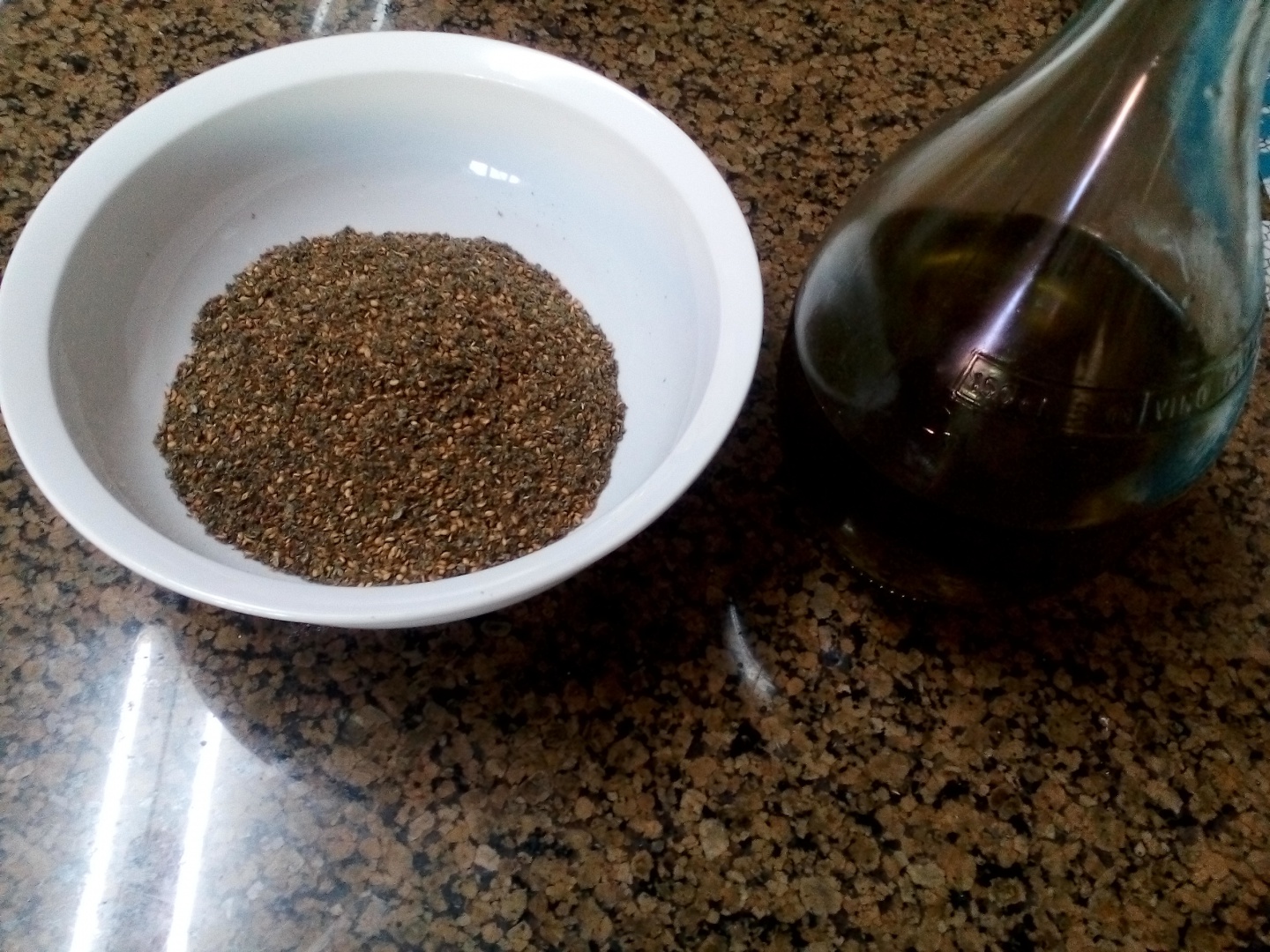 Mic dejun traditional - Manakish - zaatar