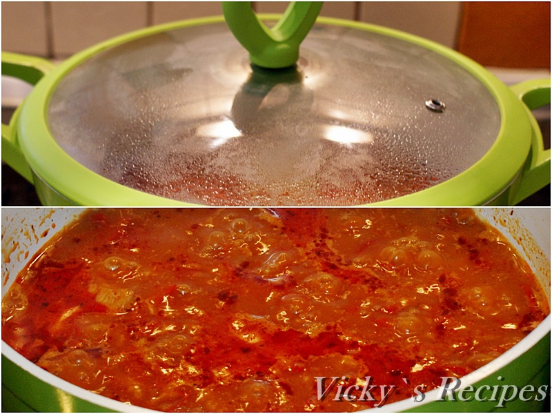 Papricas de pui cu galuste de faina