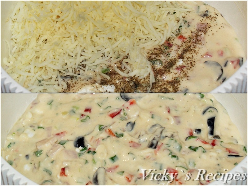 Chec aperitiv cu branza, sunca si masline