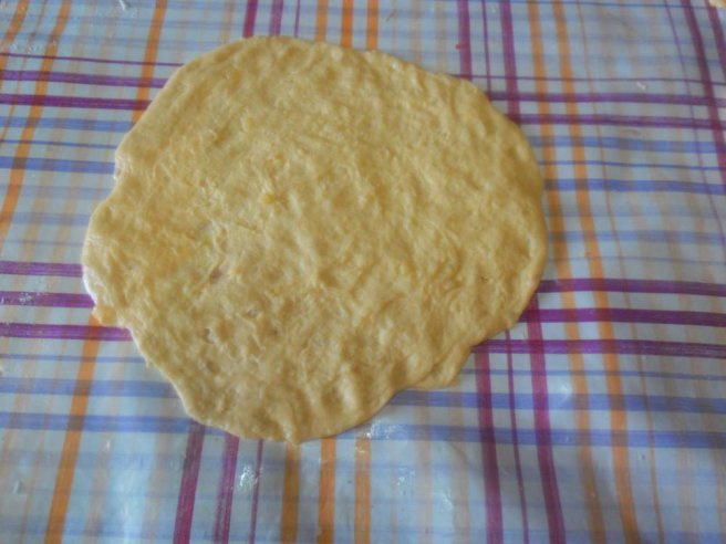 Placinta cu carne, la tigaie