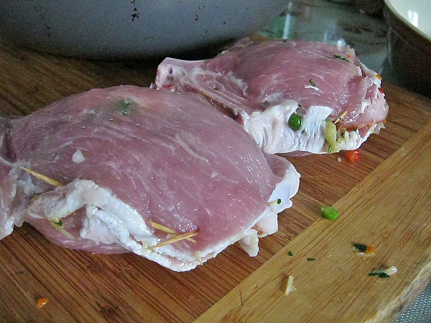 Cotlete umplute cu mazare