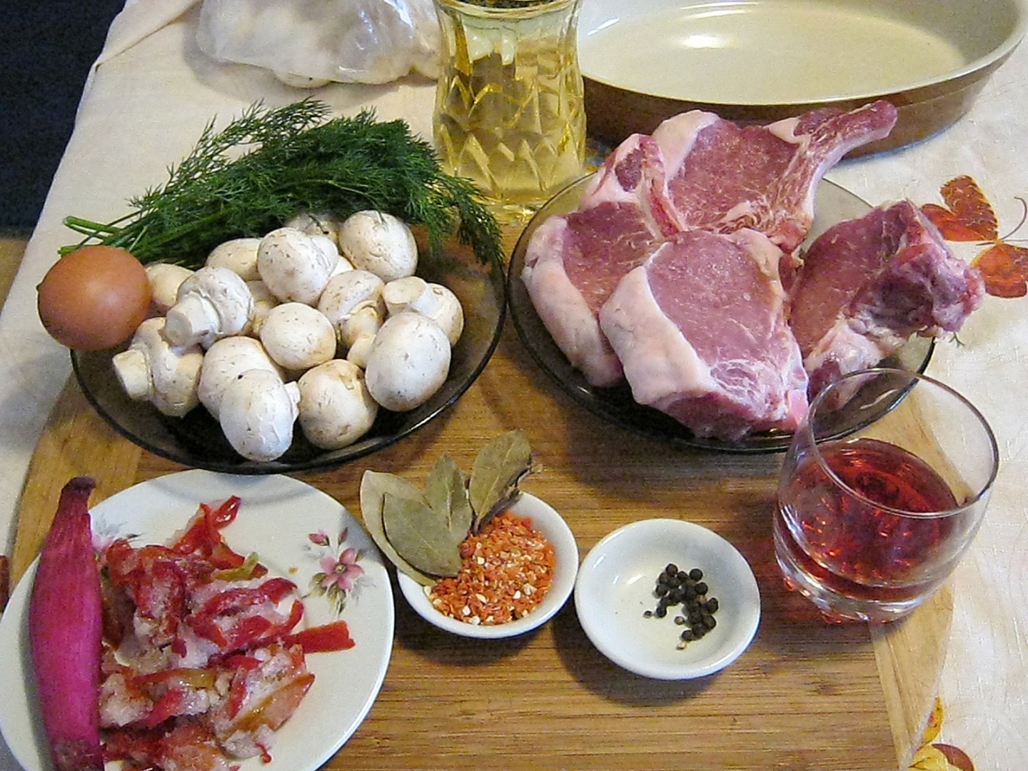 Cotlete umplute cu ciuperci