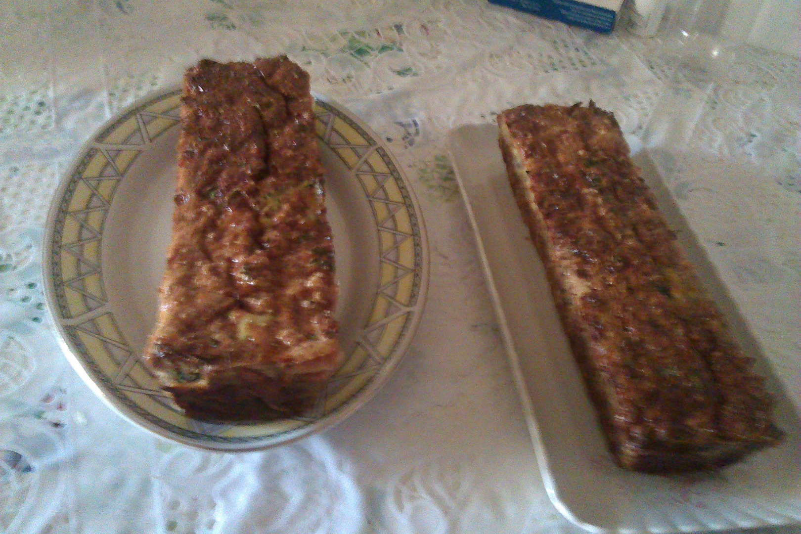 Drob din ficat de pui cu coastă de porc şi cxarne tocată de curcan