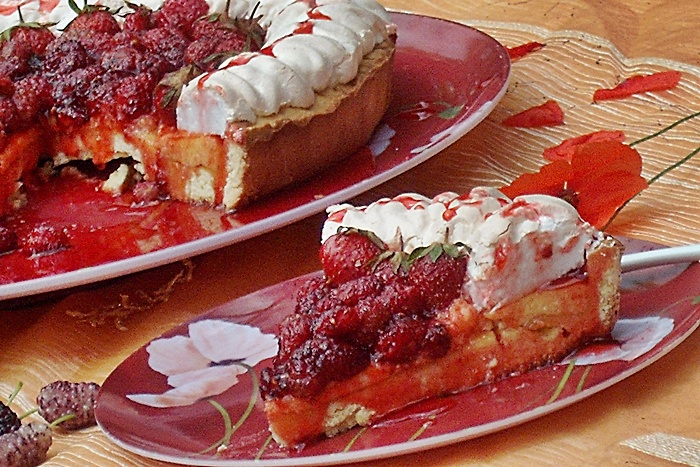 Tarta cu urda si agude(dude)