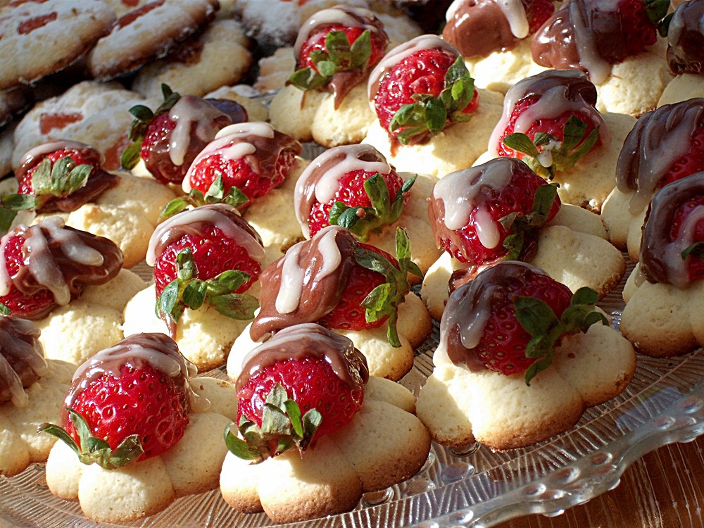 Fursecuri cu ciocolata si capsuni