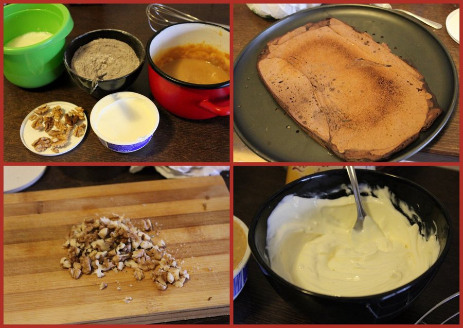 Clătite pufoase reţetă cu cacao, mascarpone si caramel