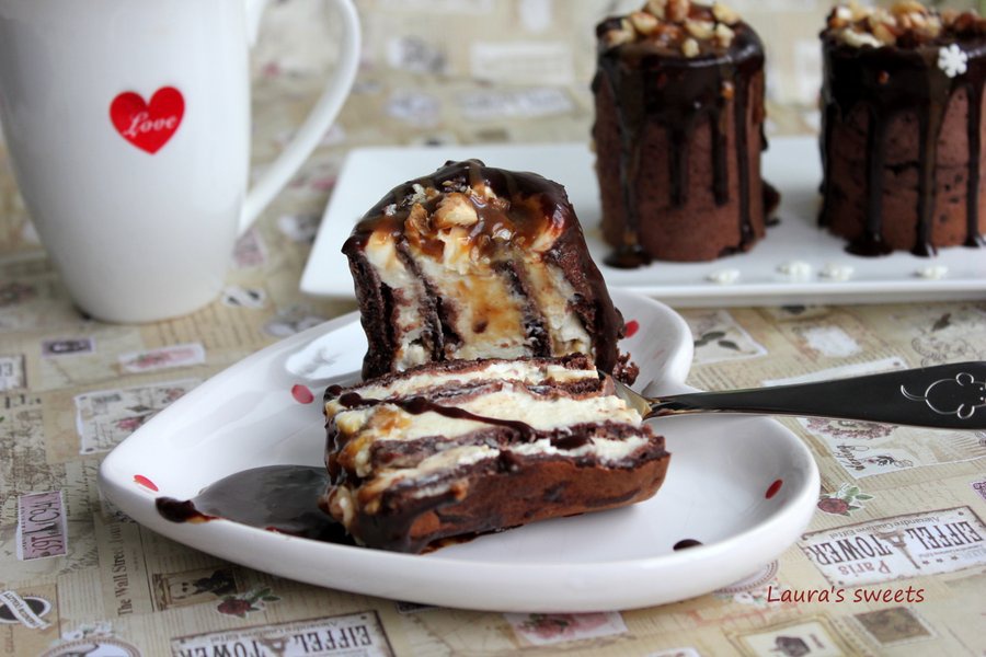 Clătite pufoase reţetă cu cacao, mascarpone si caramel