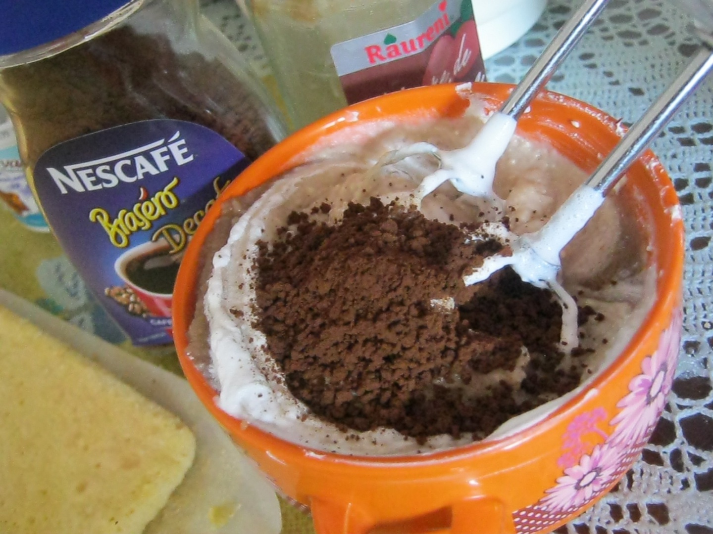 Prajitura cu piure de castane si cafea