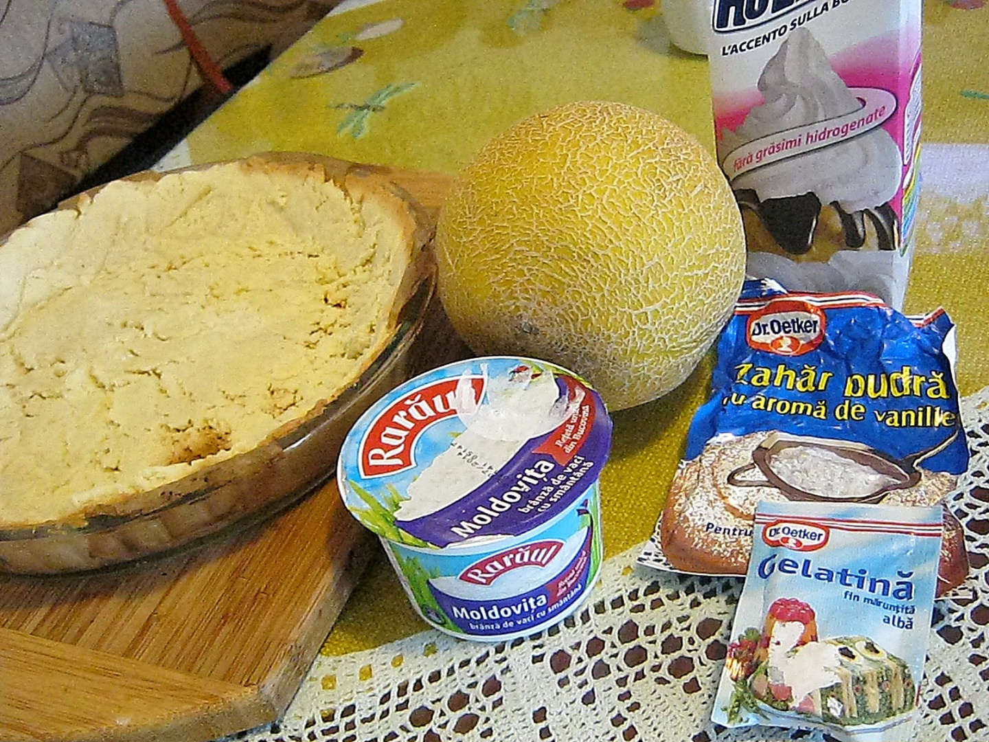 Tarta cu pepene caramelizat