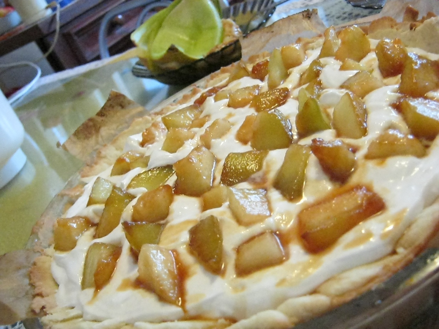 Tarta cu pepene caramelizat