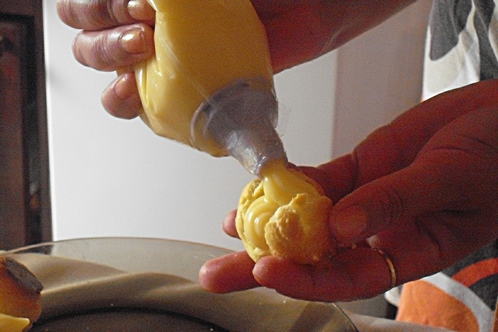 Tort cu buseuri si fructe