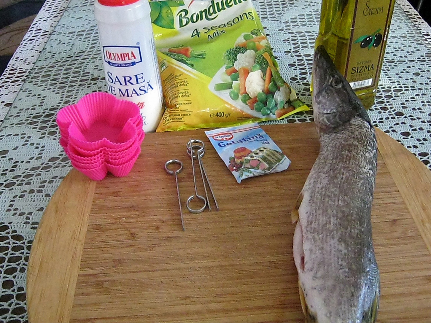 Rulouri din stiuca cu legume in aspic