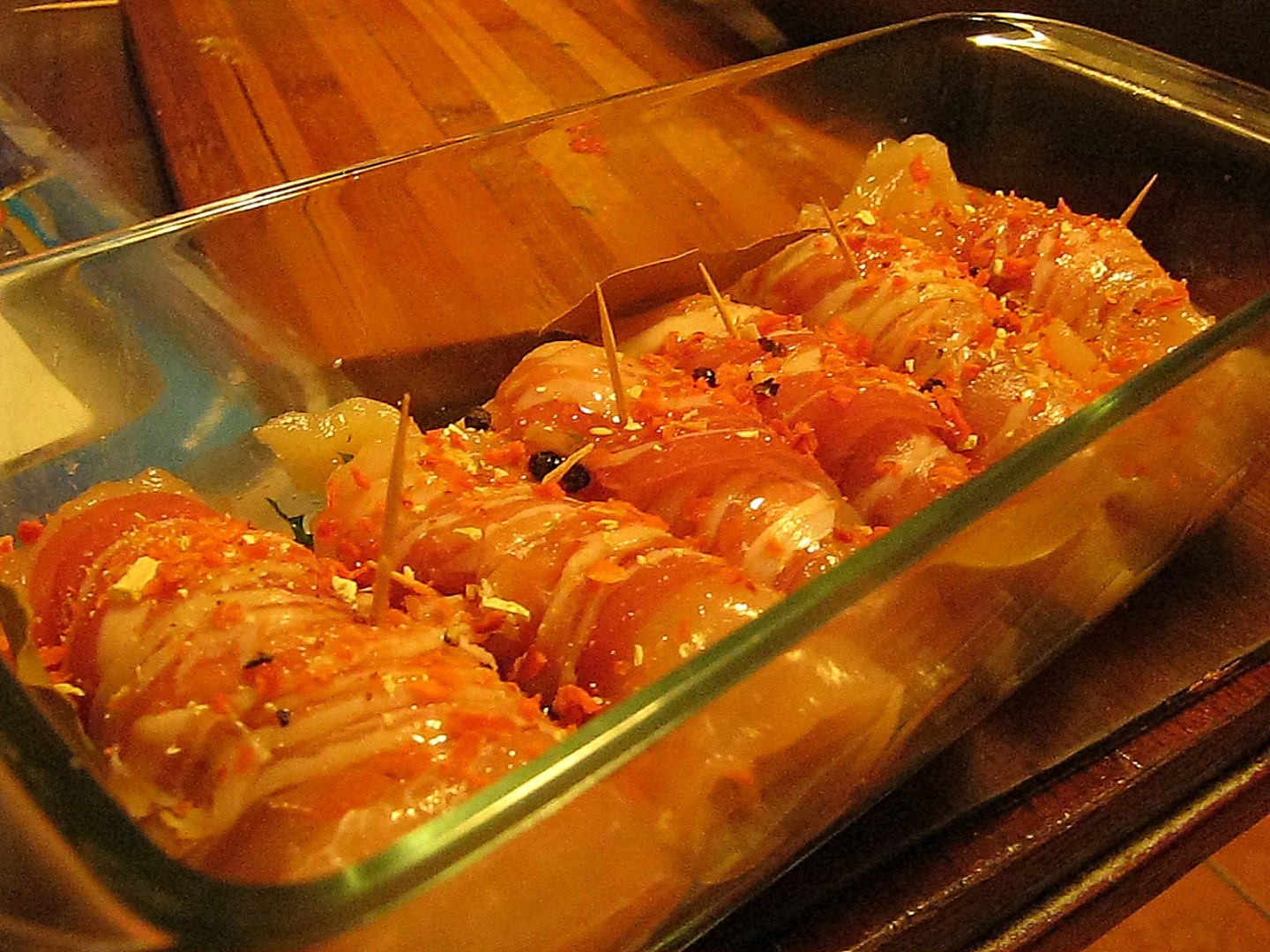 Rulouri de pui jambonate