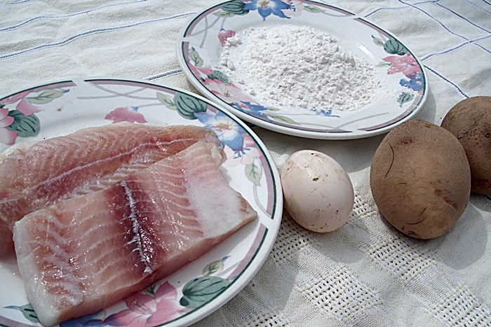 Pangasius in crusta de cartofi